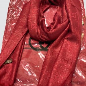 Maroon Shimmer Silk Scarf