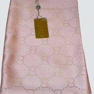 Peach Pink Shimmer Silk Scarf