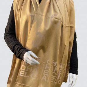 Golden Satin Silk Scarf