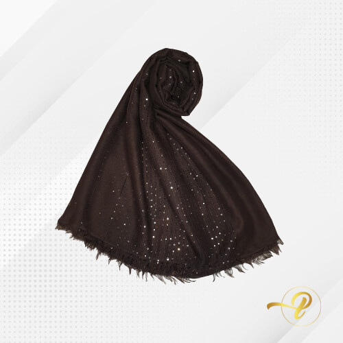 brown sequins scarf
