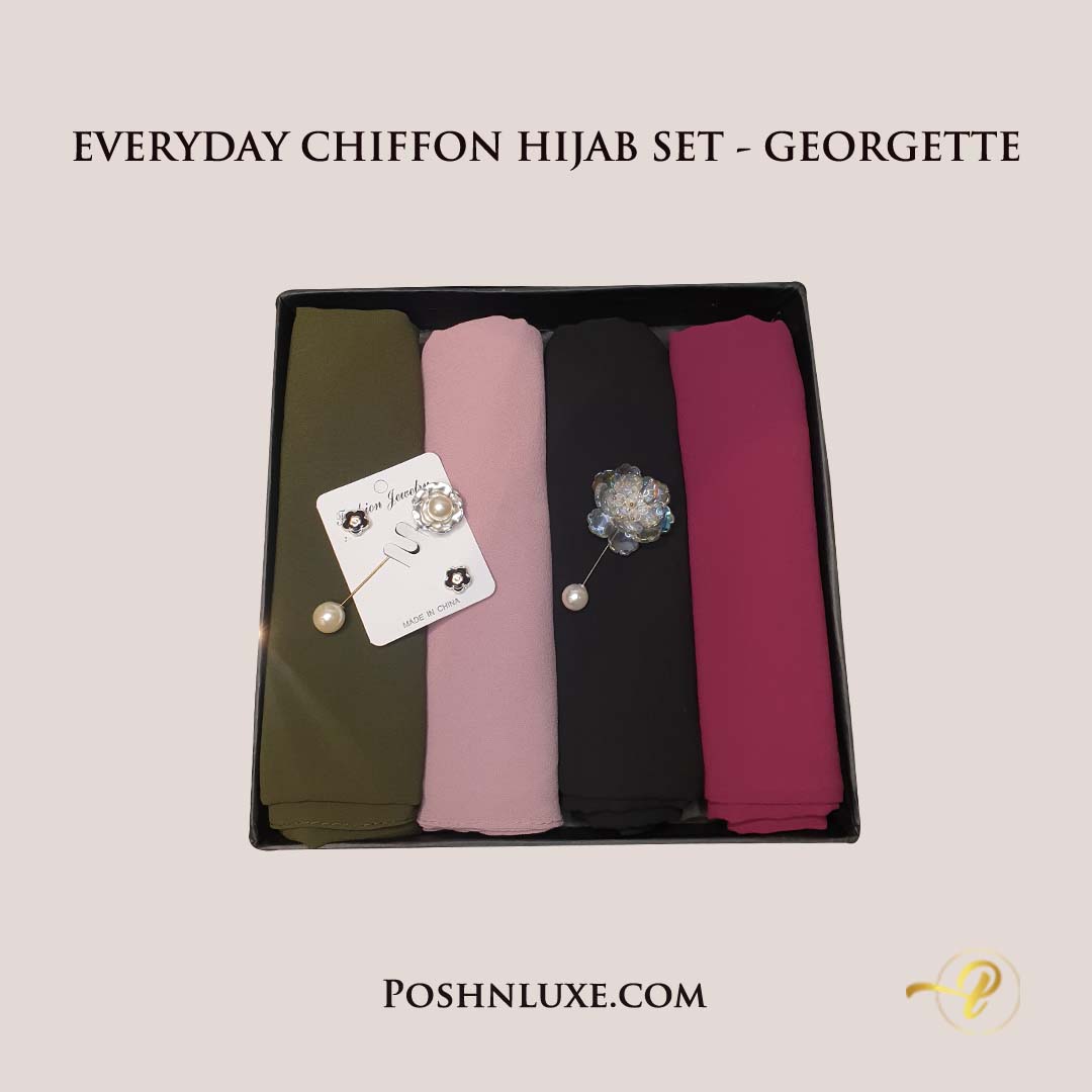 EVERYDAY CHIFFON HIJAB SET - GEORGETTE