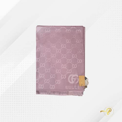 Gucci Lavender Cashmere Wool Scarf - poshnluxe